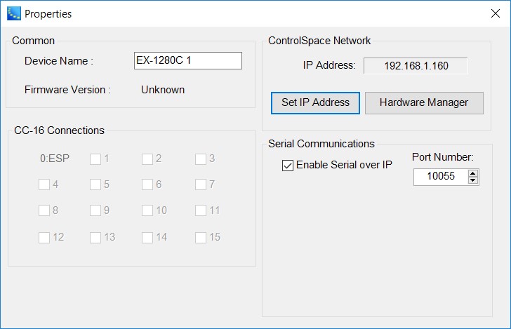 Device Properties