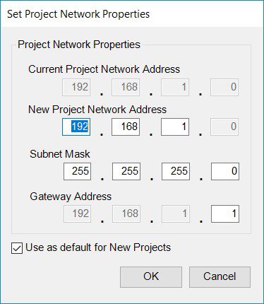 Project Network Properties