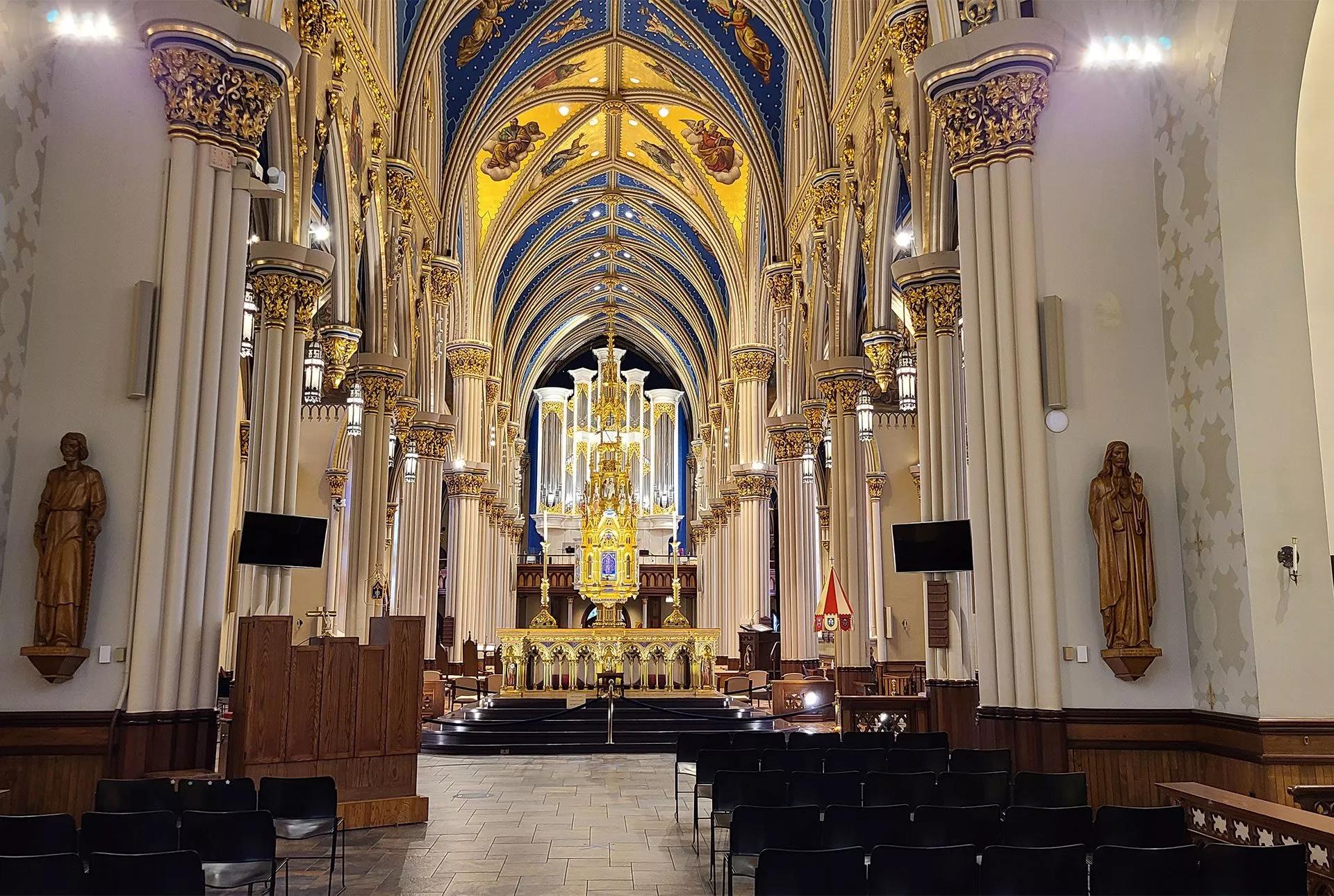 Bose Professional Main hall of the Basilica.