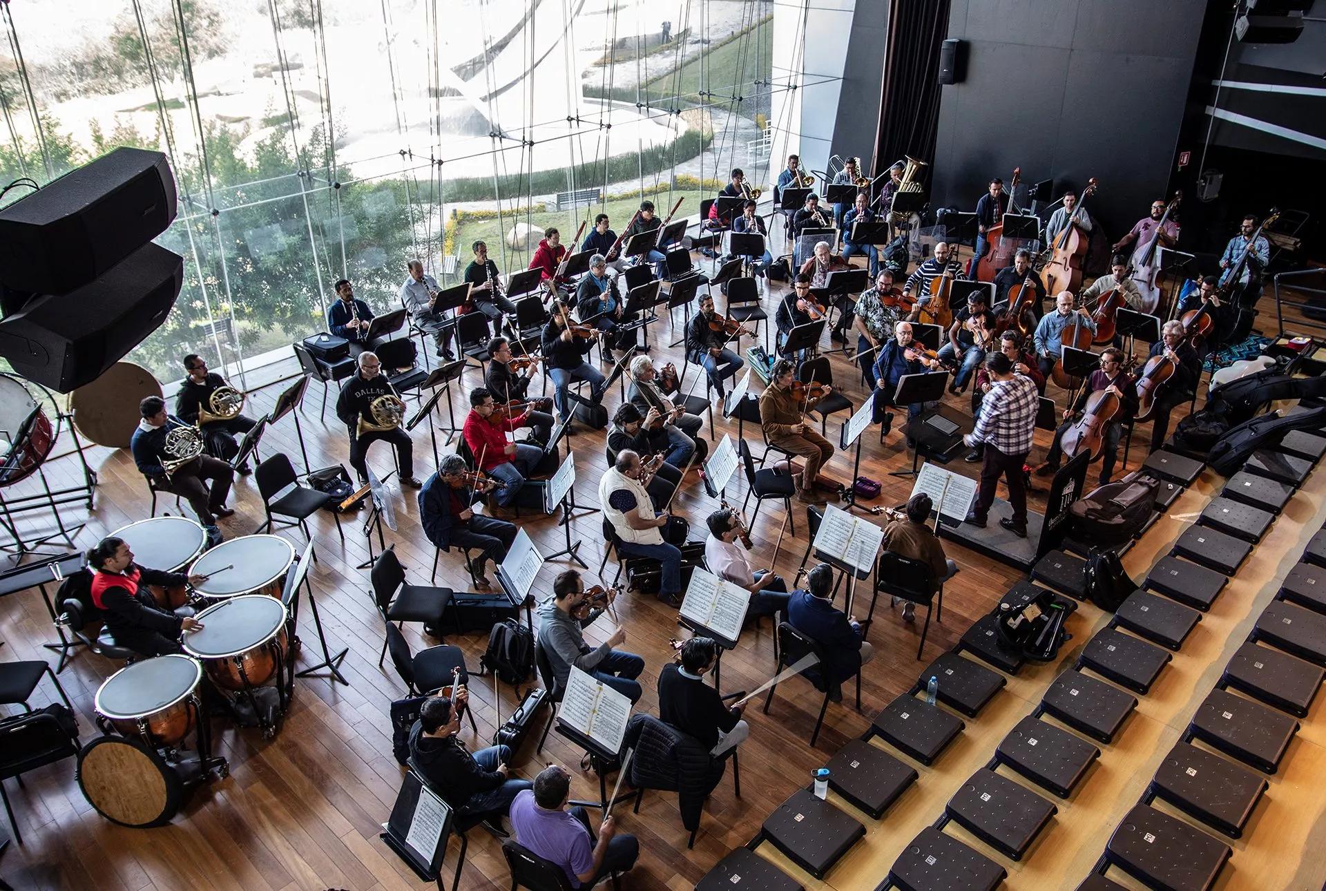 Répétition de l'orchestre