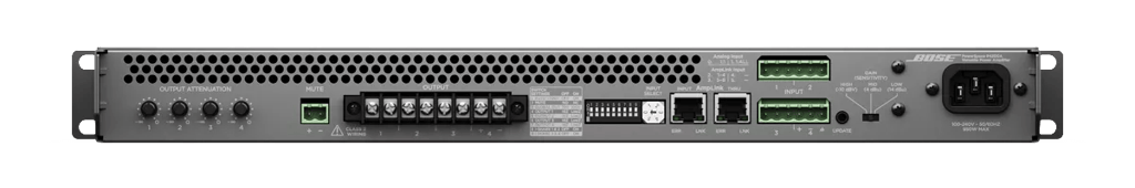 Bose Professional PowerSpace P4300A, zadný panel s konektormi