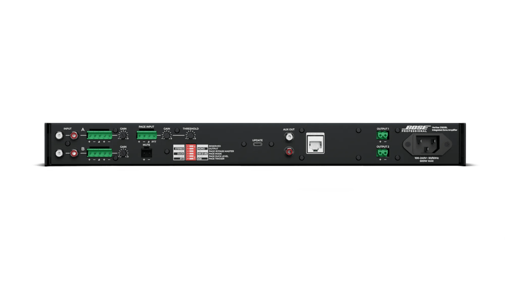 Bose Professional VERITAS 2160BL, zadný panel s konektormi