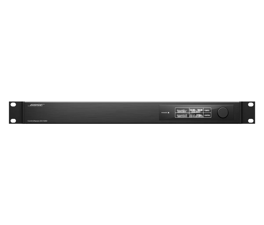 Bose Professional ControlSpace EX-1280, 1U rackový DSP procesor, pohľad spredu