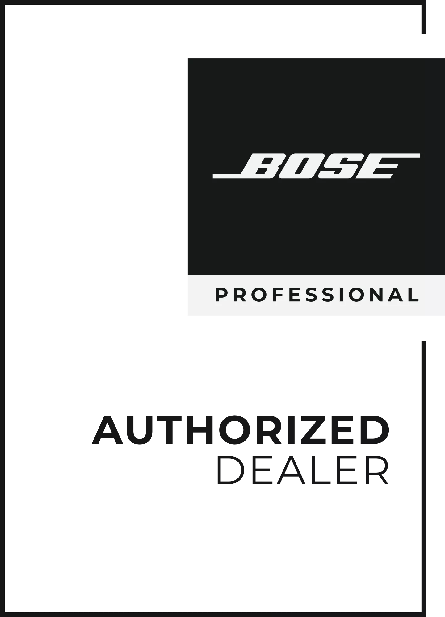 Bose Professional 授权经销商徽标