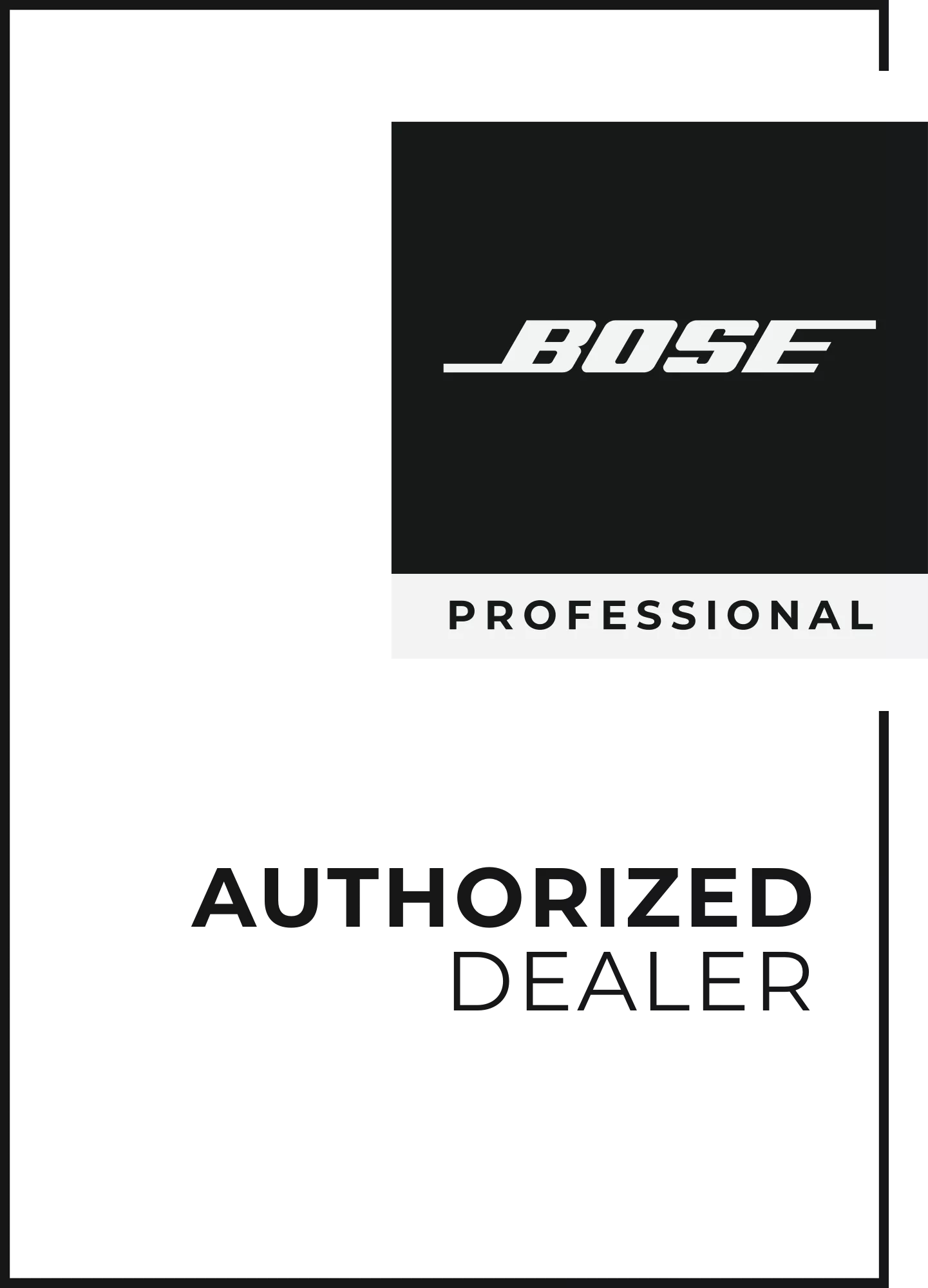 Bose 授权经销商徽标