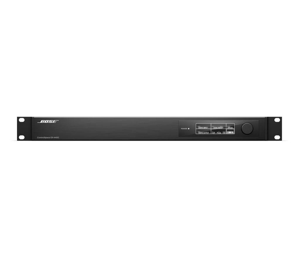Bose Professional ControlSpace EX-440C, 1U konferenčný procesor, pohľad spredu