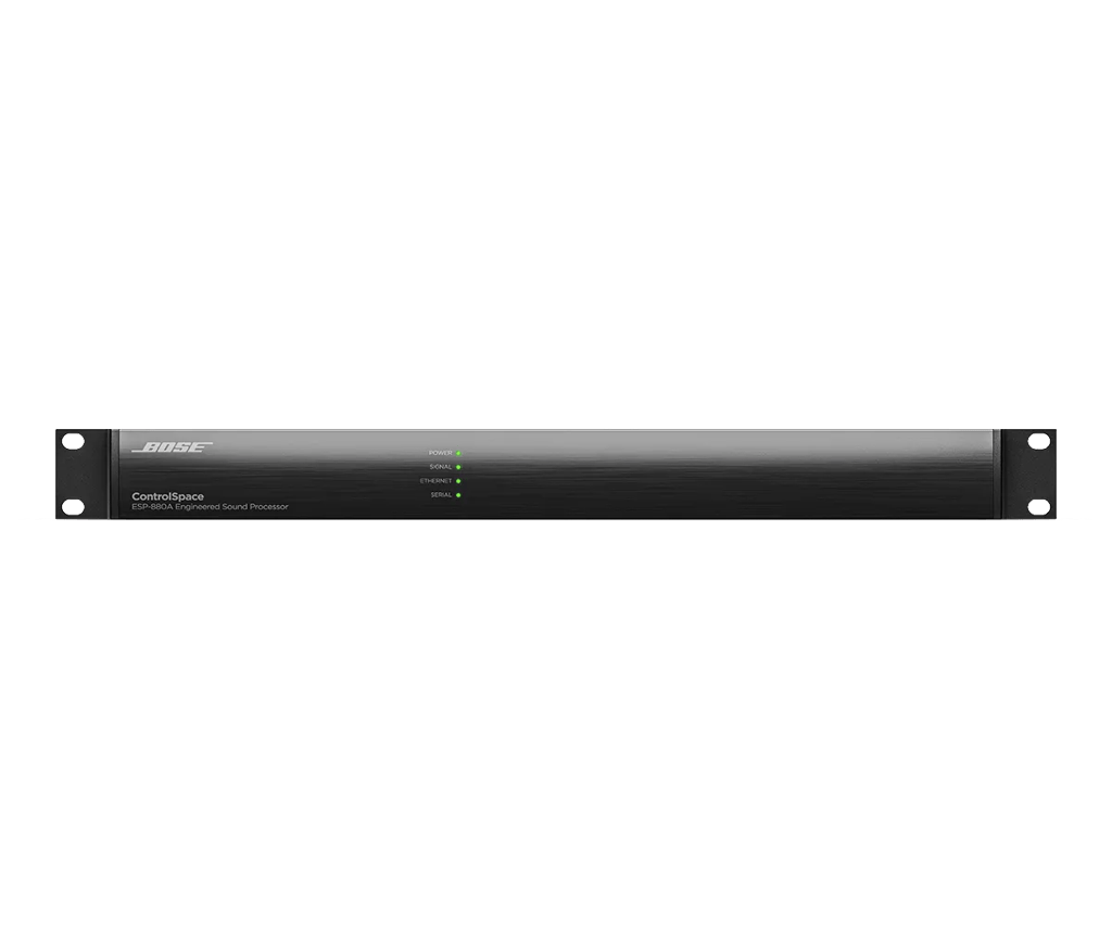 Bose Professional ControlSpace ESP-880A, 1U rackový procesor, pohľad spredu