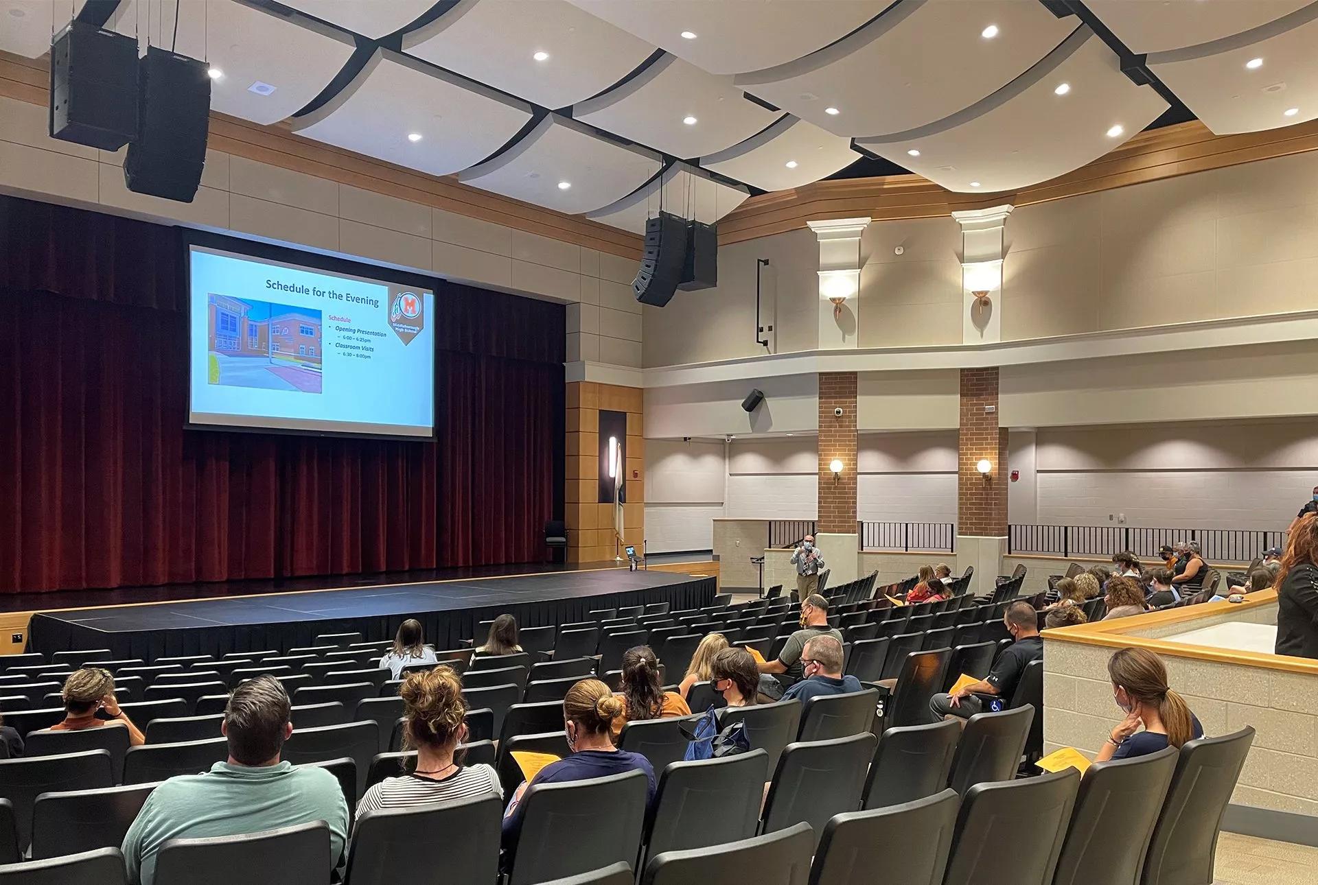 Middleborough High School auditorium