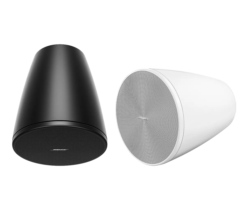 Bose Professional DesignMax DM5P, čierna a biela verzia vedľa seba