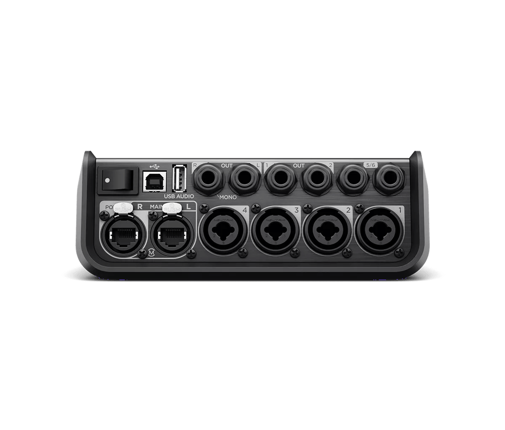 Bose Professional T4S ToneMatch mixážny pult, pohľad z uhla na ovládacie prvky