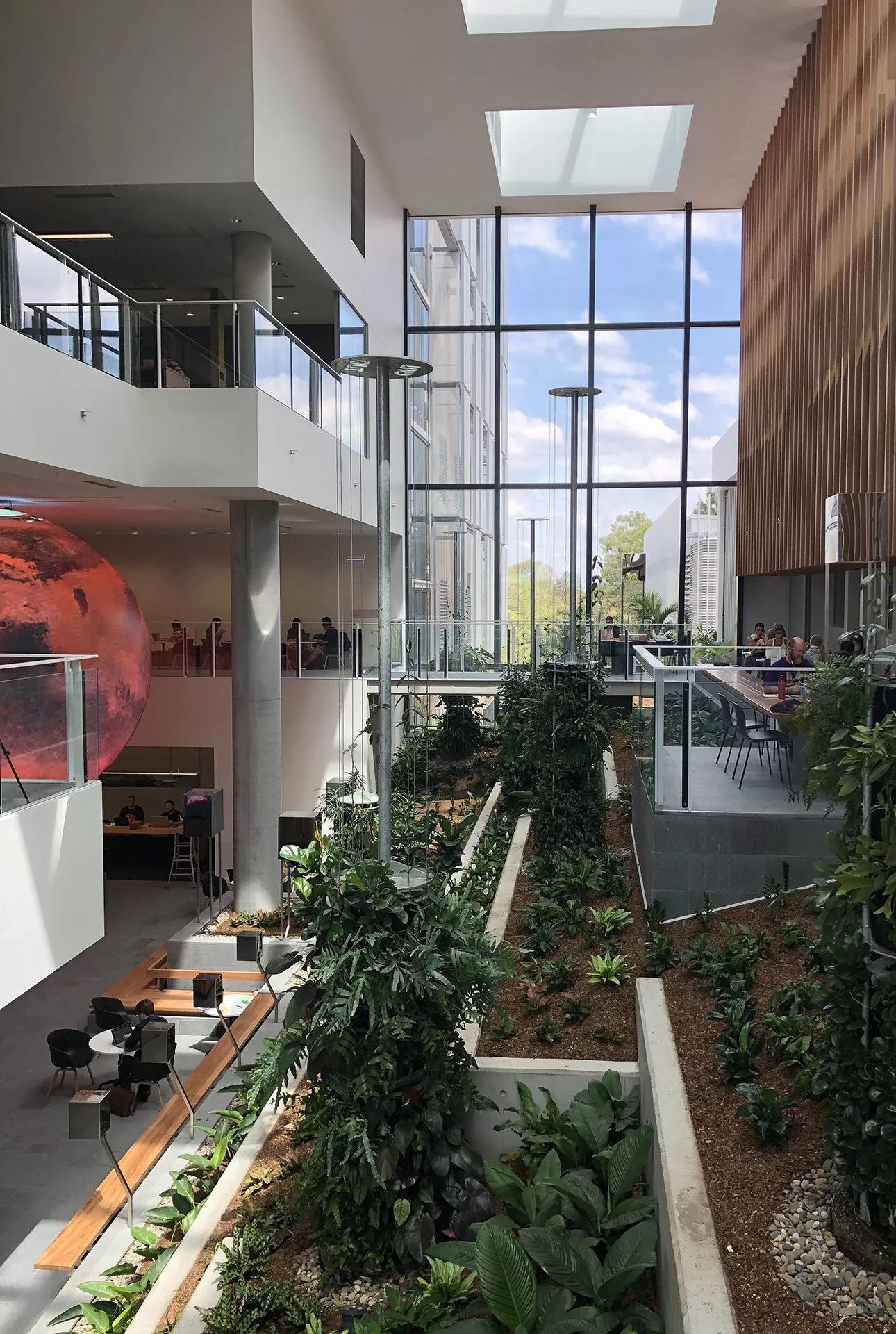 Interior de la Universidad de Tecnología de Queensland