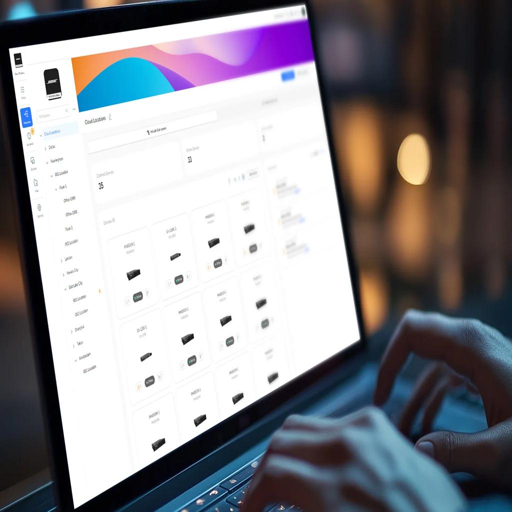 Bose Professional Diseño automatizado y supervisión basada en Cloud para ControlSpace Imagen del ecosistema
