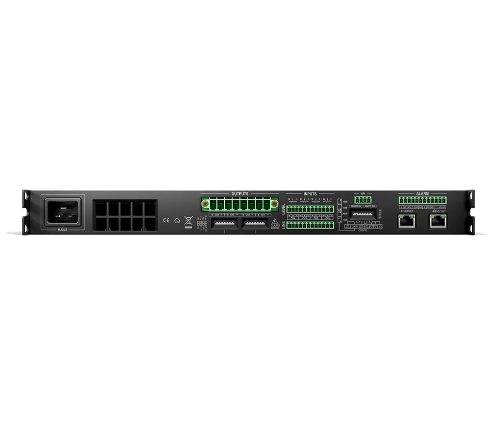 Bose Professional PowerShareX PSX4804D, zadný panel s konektormi