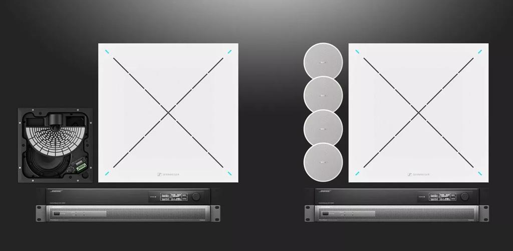 Bose Professional ES1 DS4 dans une solution audio de plafond