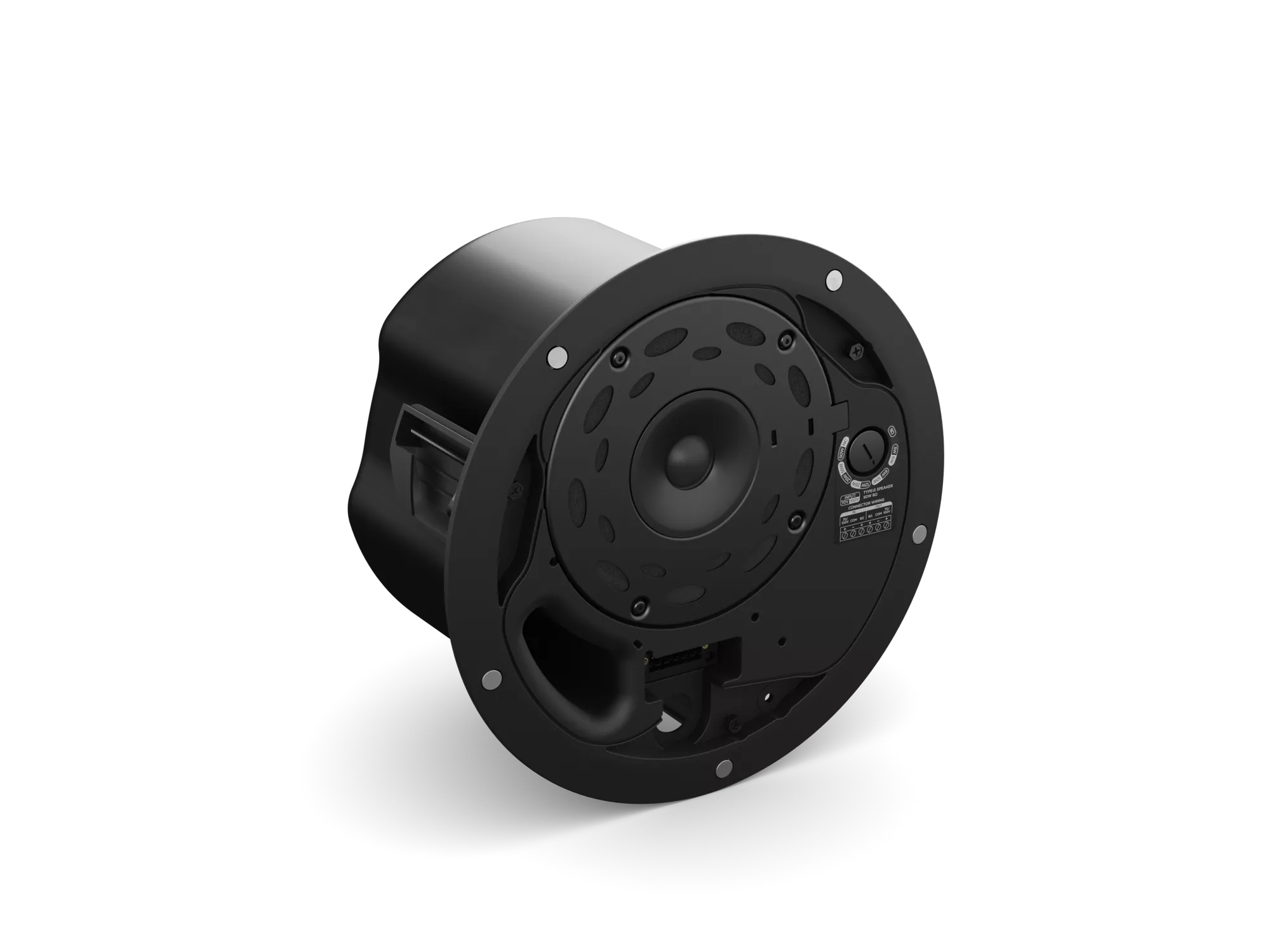 Bose Professional DesignMax DM5C, zadný pohľad s meničom (mriežka odobratá)